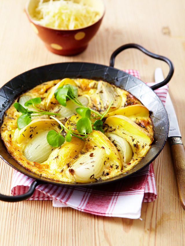 Cocotte di patate, cipolle e Le Gruyère DOP