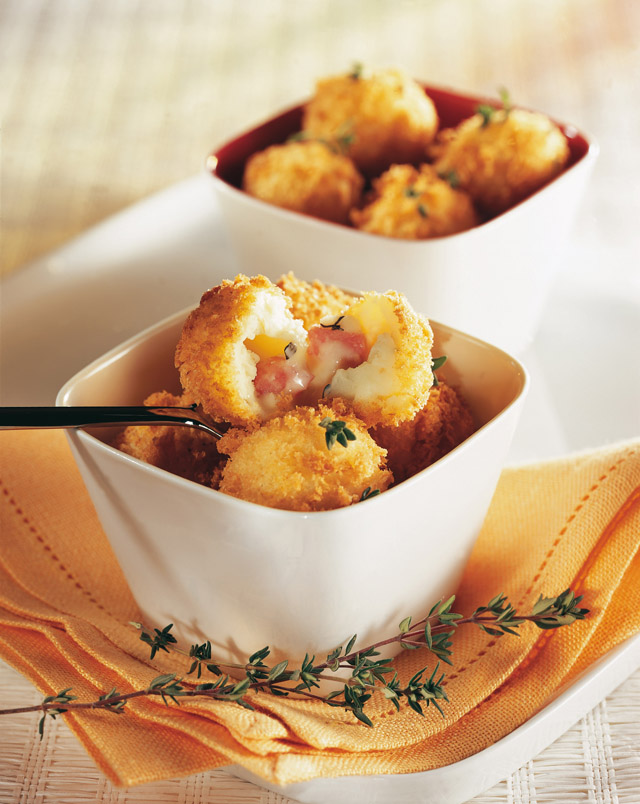 Crocchette di patate con Pancetta ed Emmentaler DOP