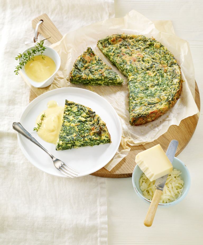 Torta agli spinaci e Le Gruyère DOP