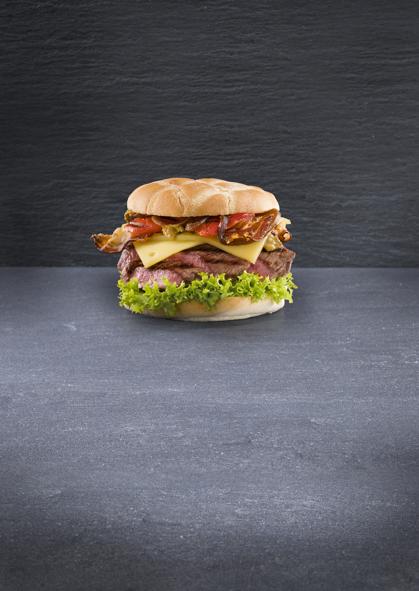 Hamburger “Sogno di malga” con formaggio Appenzeller®